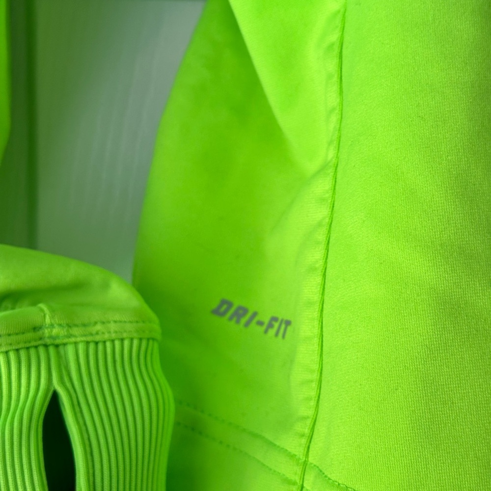 Nike Women’s Fluorescent Green Hoodie size M - Picture 4 of 9